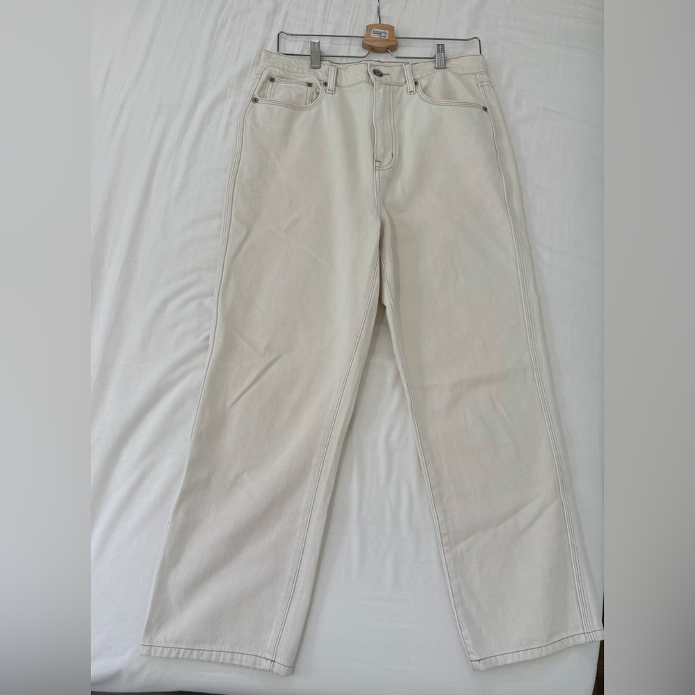 Pistola Cream Straight Leg Jeans